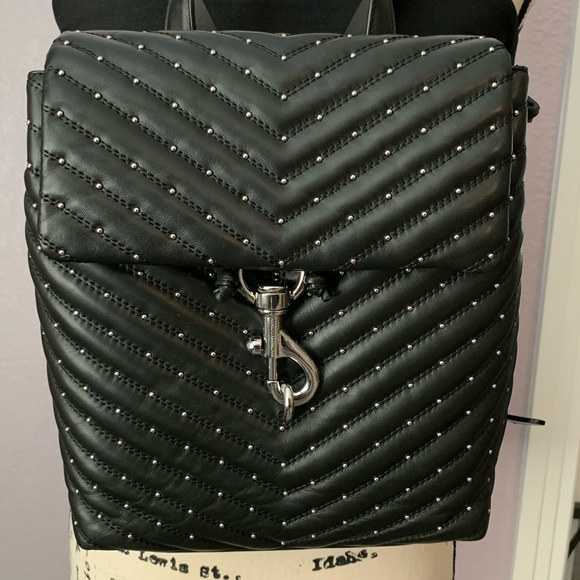 Rebecca Minkoff Edie quilted/leather backpack